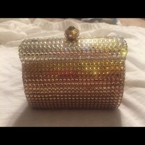 Swarovski Crystal Handbag - Gold/Silver tone